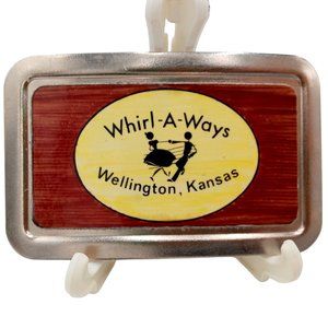 Whirl A Ways Belt Buckle Wellington KS Dance Club Swing Square Dancing Kansas